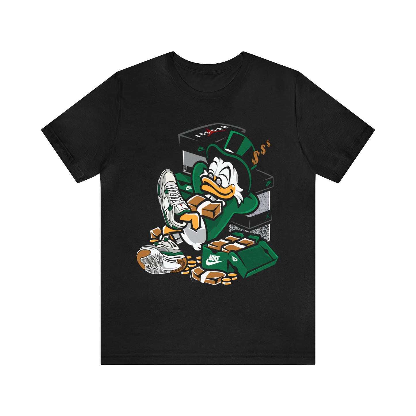 MONEY DREAMS JORDAN 4 RETRO GREEN COLOR T-SHIRT