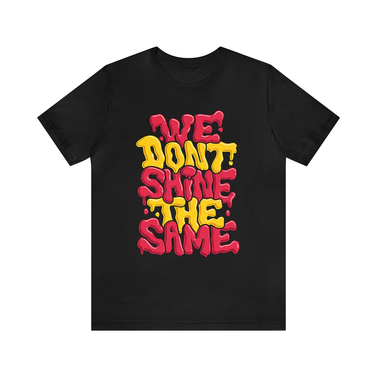WE DON'T SHINE THE SAME JORDAN 1 RETRO OG FUSION RED COLORED T-SHIRT