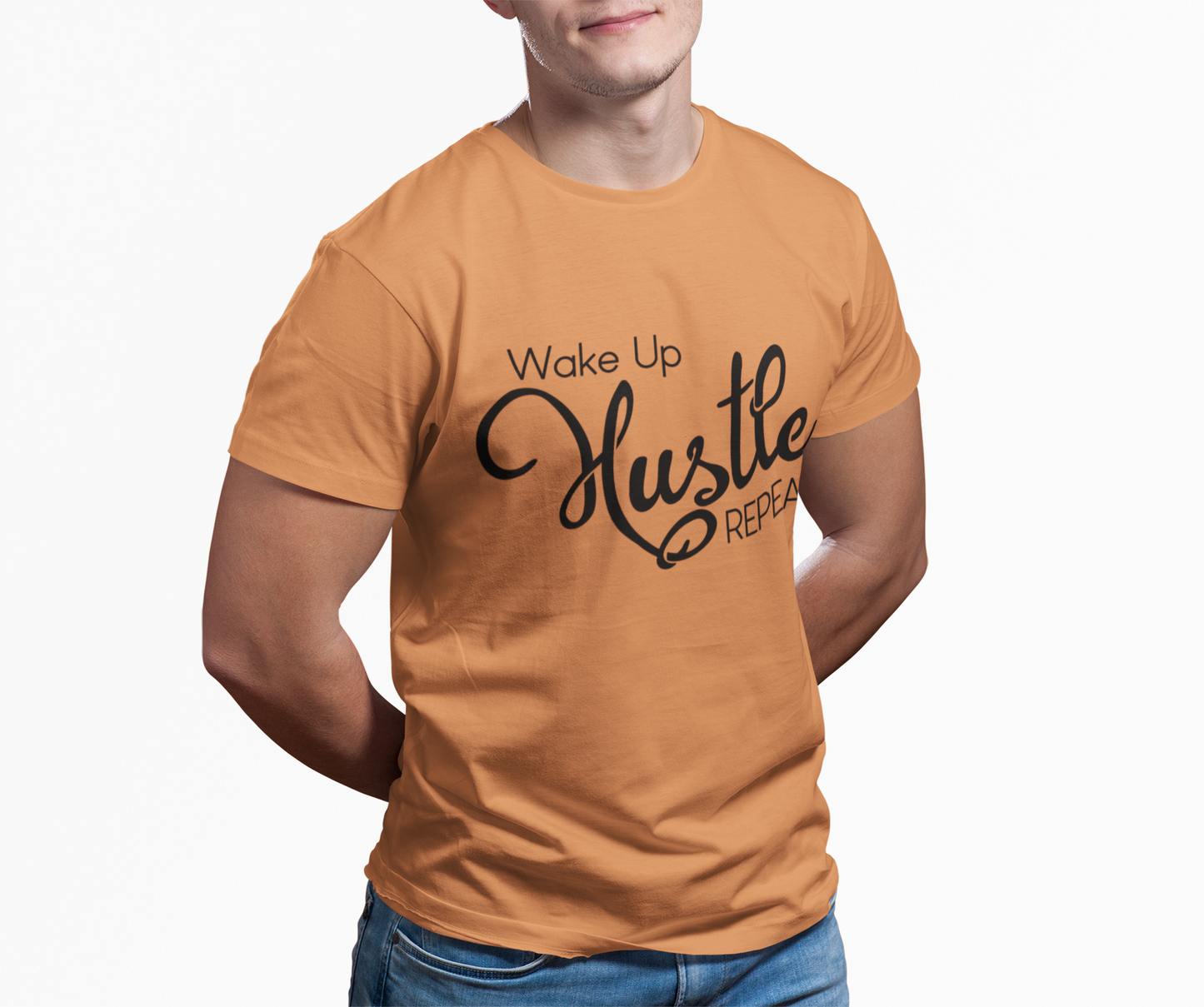 Wake Up Hustle Repeat Tee