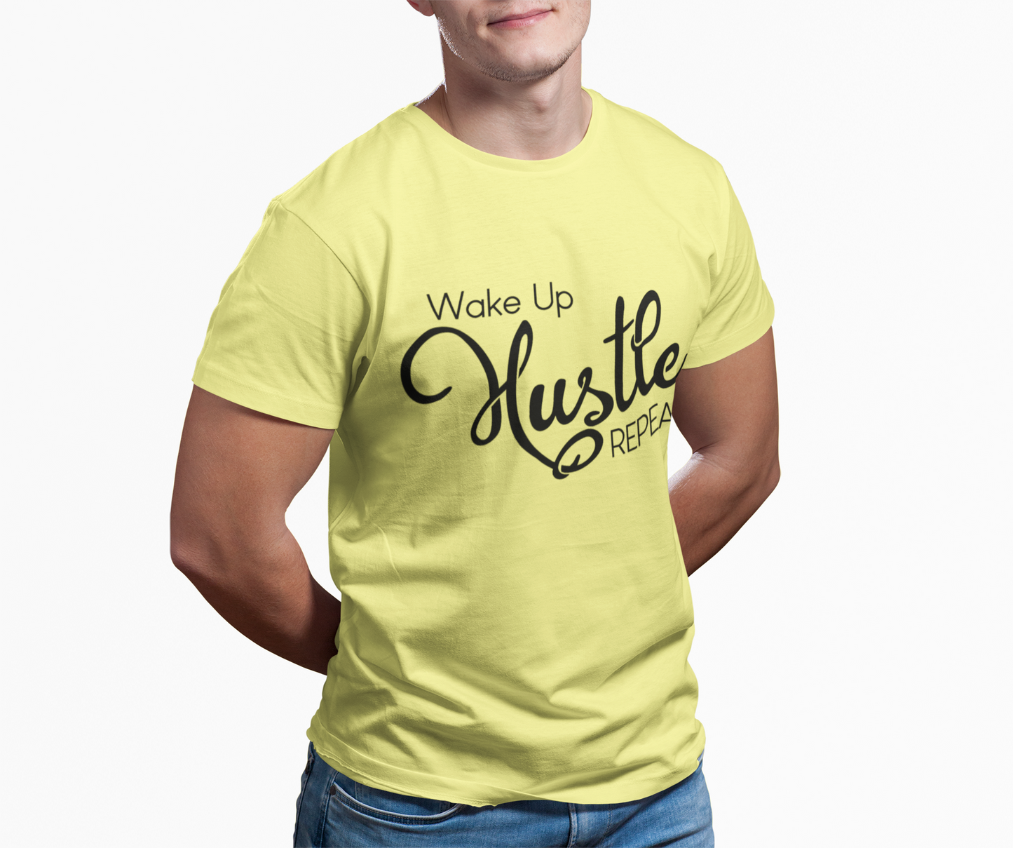 Wake Up Hustle Repeat Tee