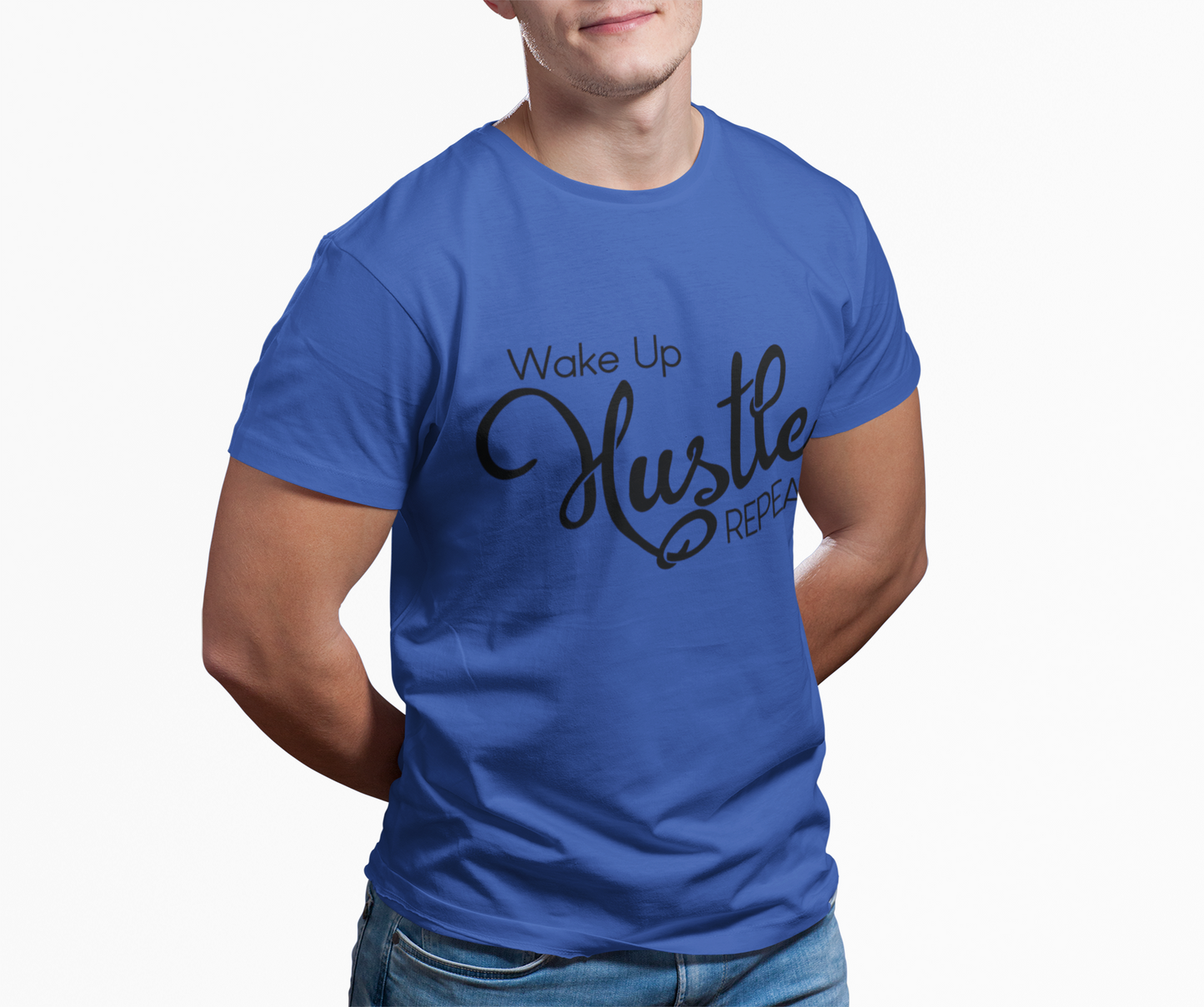 Wake Up Hustle Repeat Tee