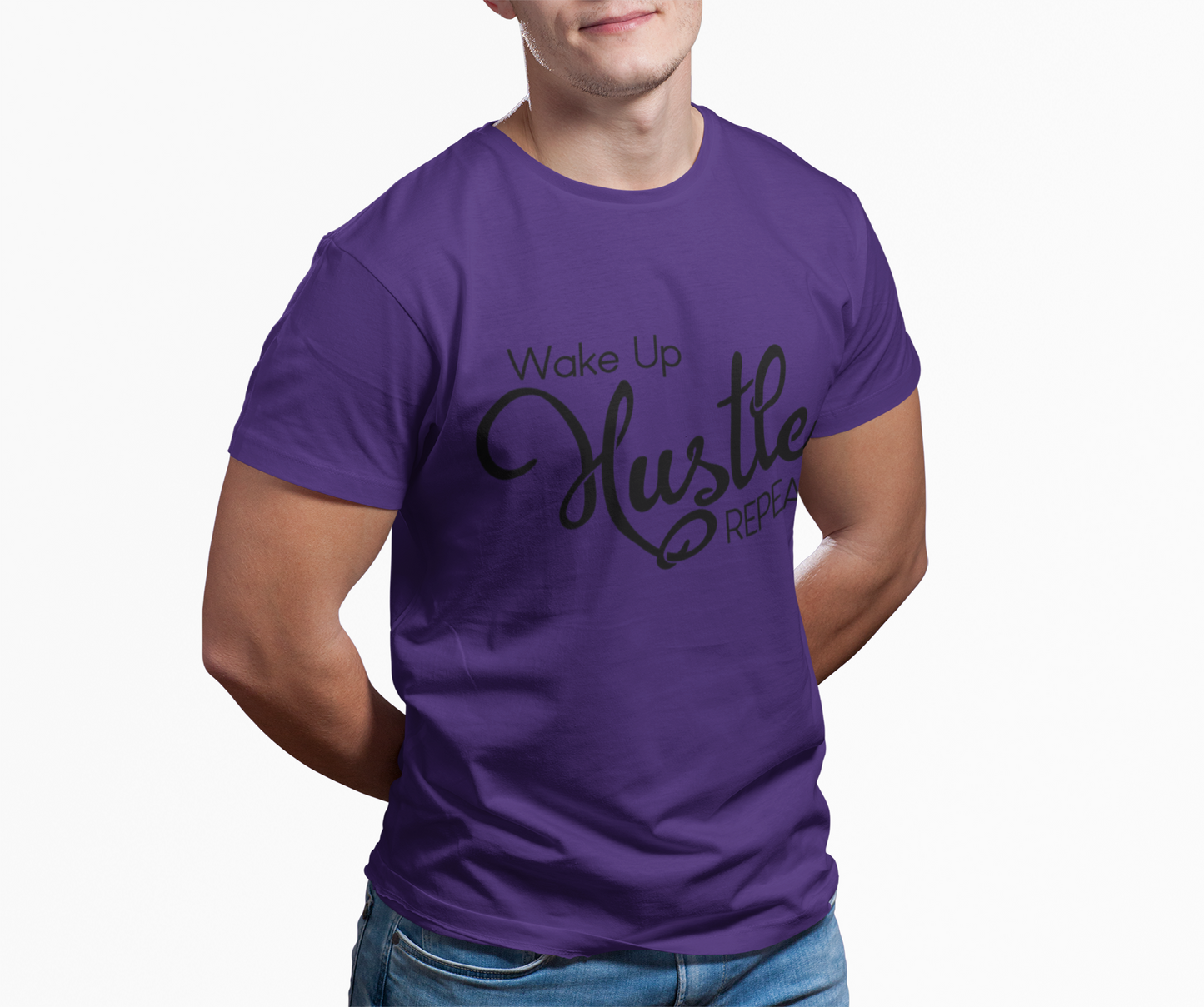 Wake Up Hustle Repeat Tee