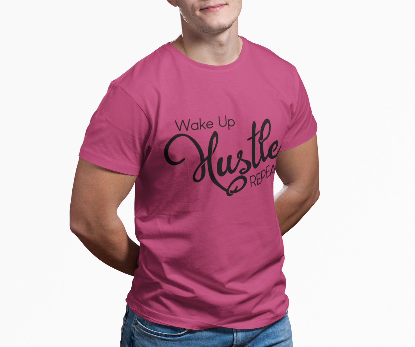 Wake Up Hustle Repeat Tee