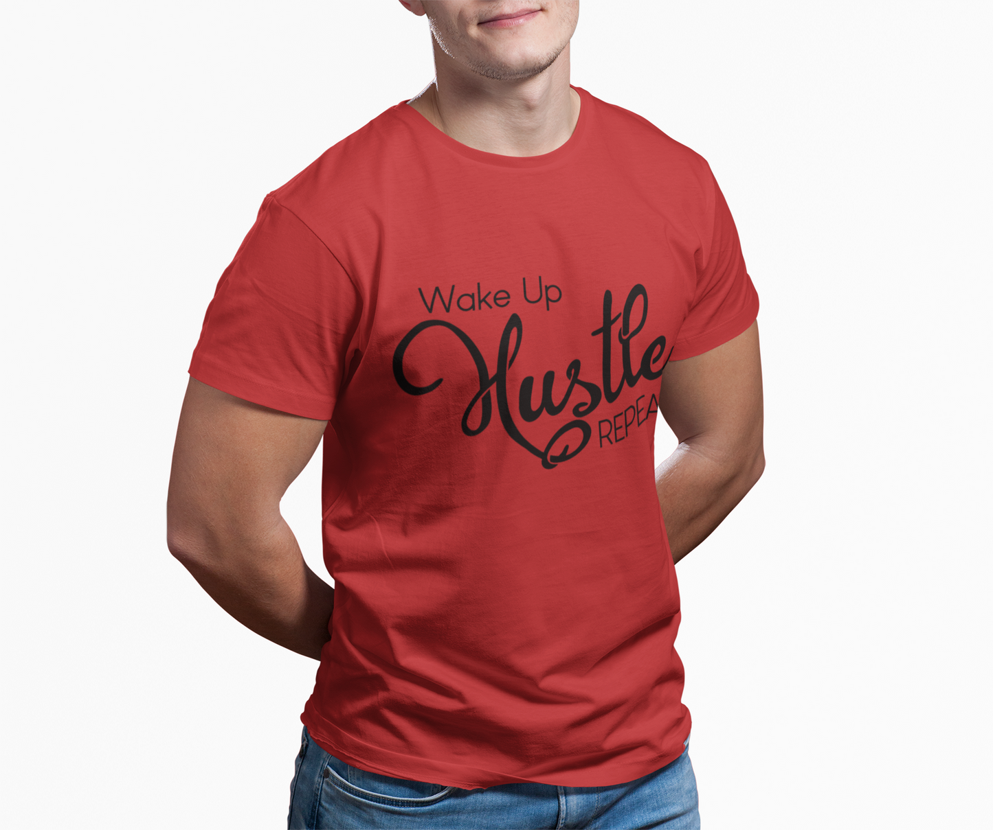 Wake Up Hustle Repeat Tee