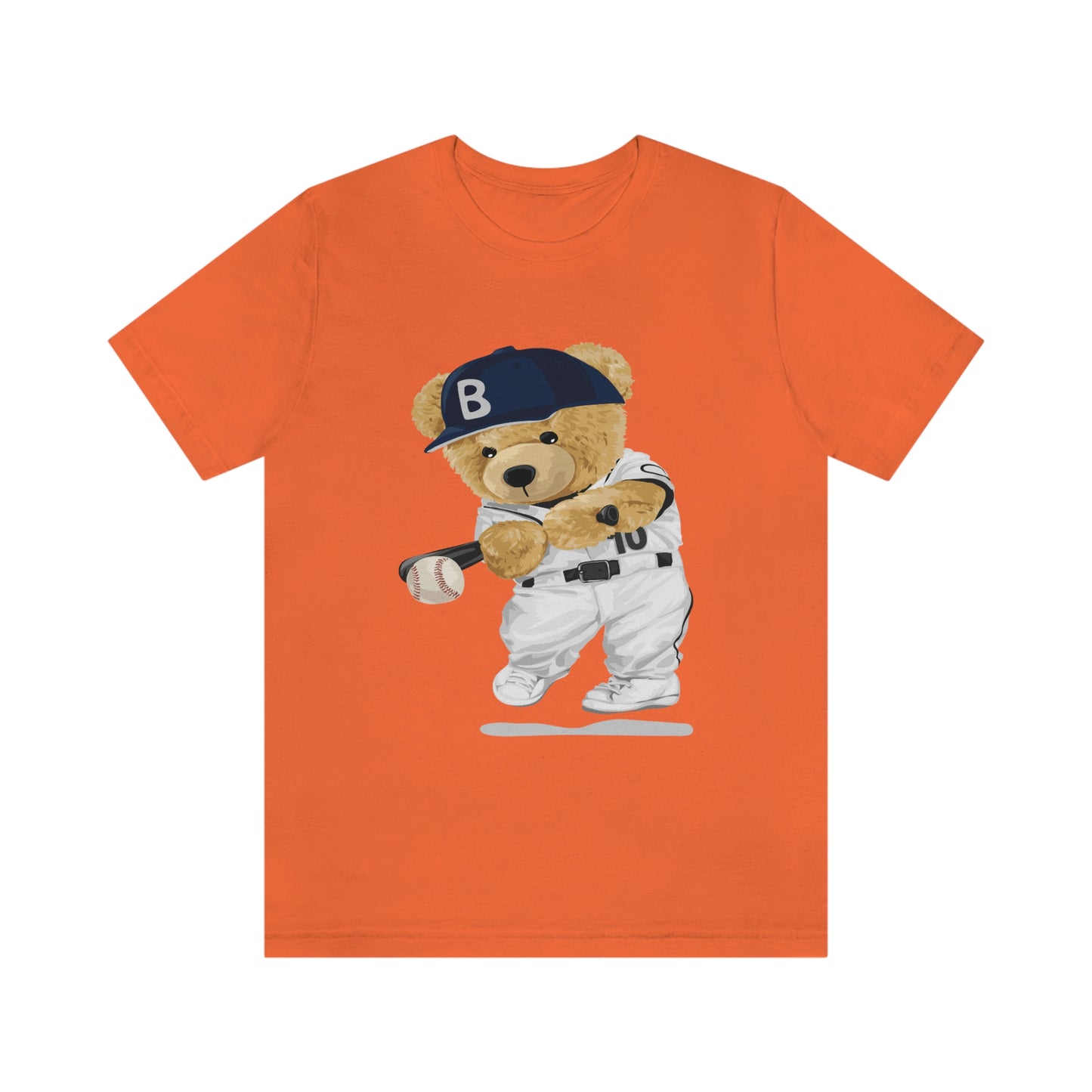 BASEBALL PLAYER TEDDY BEAR T-SHIRT