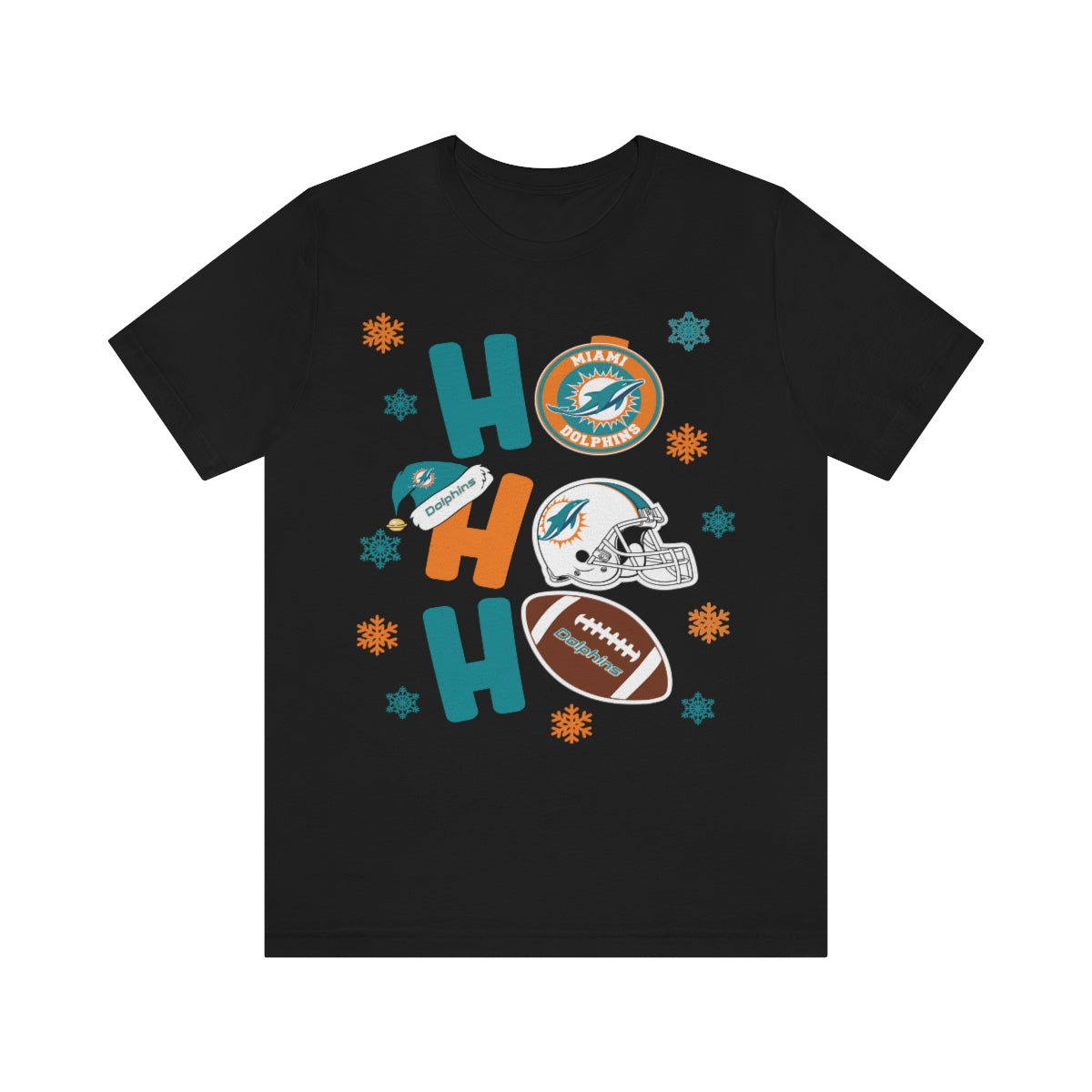 DOLPHINS HO HO HO CHRISTMAS T-SHIRT