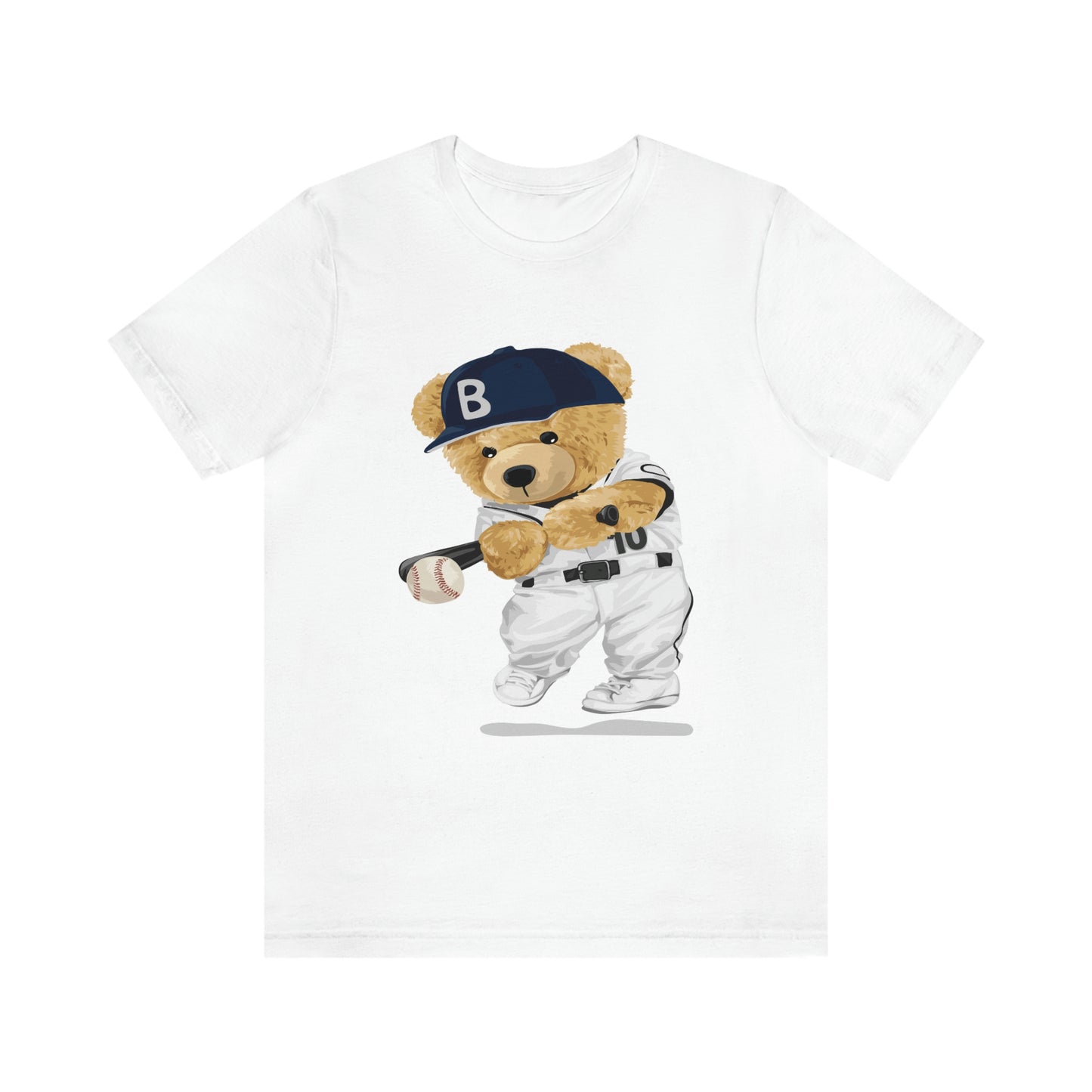 BASEBALL PLAYER TEDDY BEAR T-SHIRT