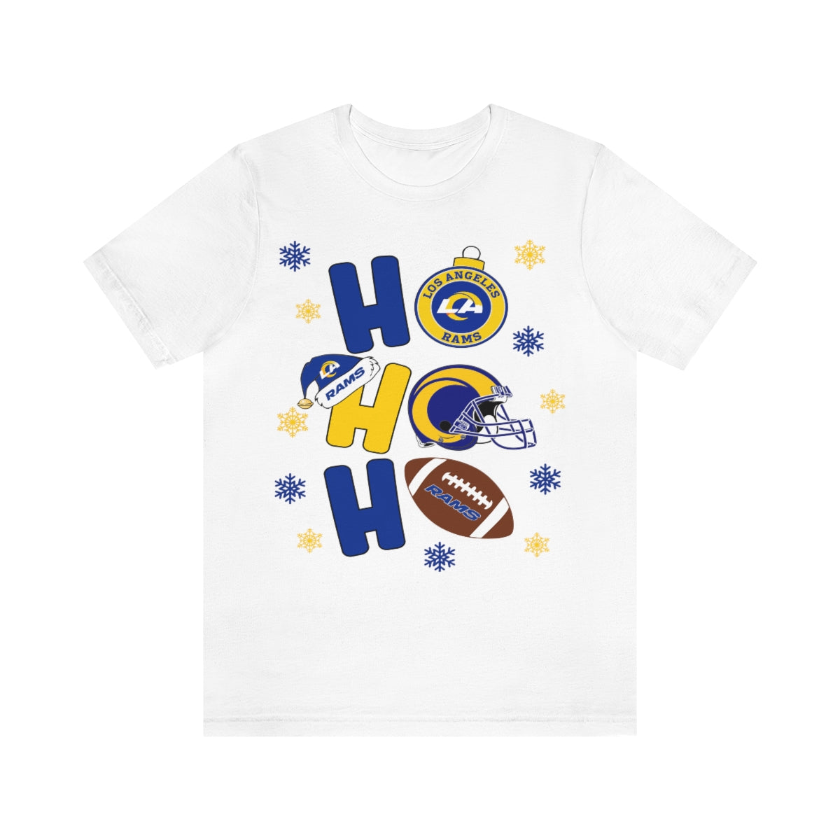RAMS HO HO HO CHRISTMAS T-SHIRT