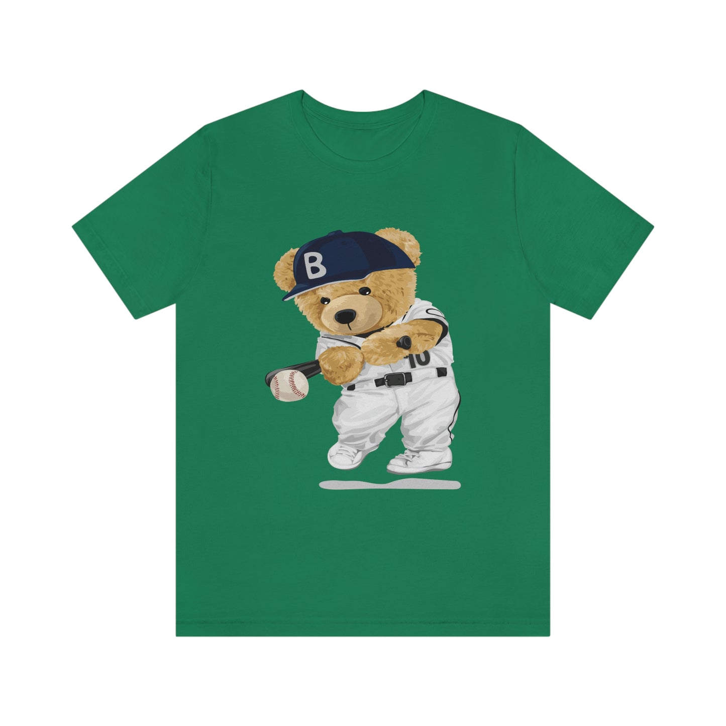 BASEBALL PLAYER TEDDY BEAR T-SHIRT