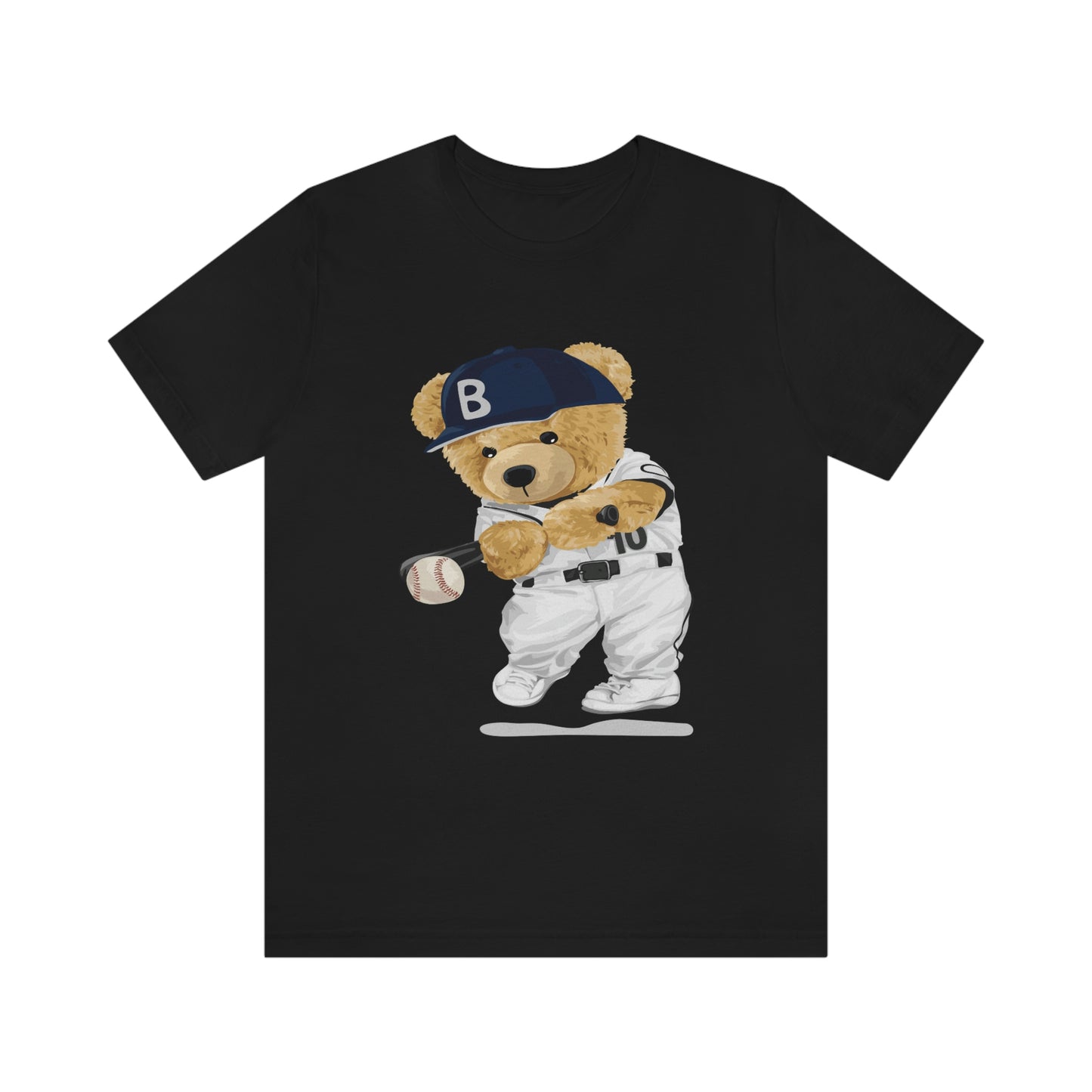 BASEBALL PLAYER TEDDY BEAR T-SHIRT