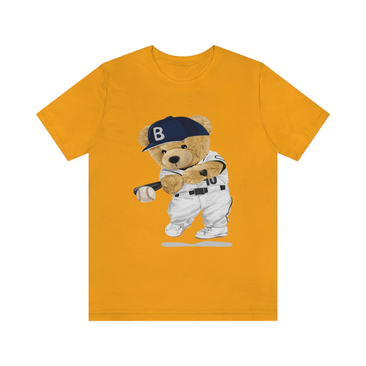 BASEBALL PLAYER TEDDY BEAR T-SHIRT