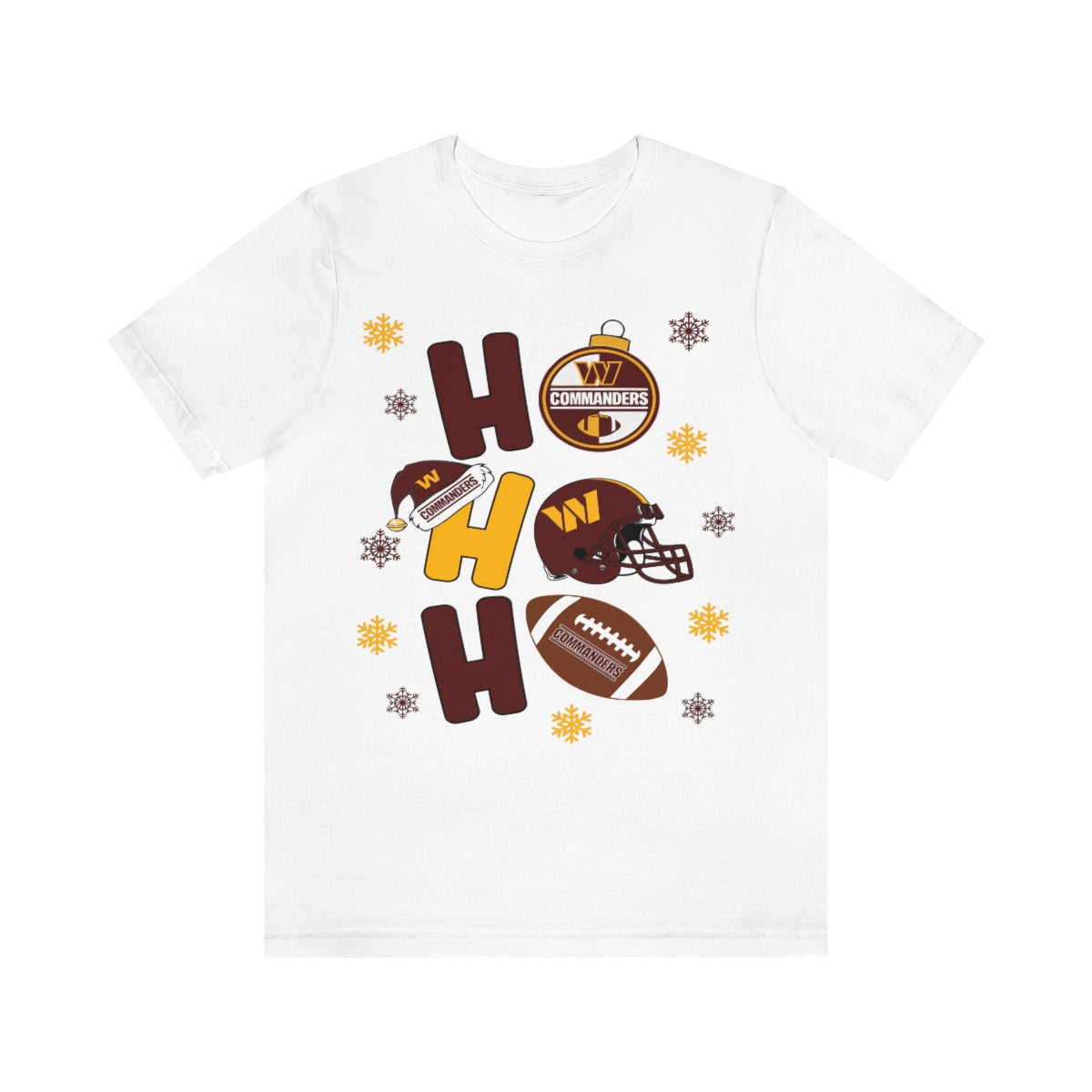 COMMANDERS HO HO HO CHRISTMAS T-SHIRT
