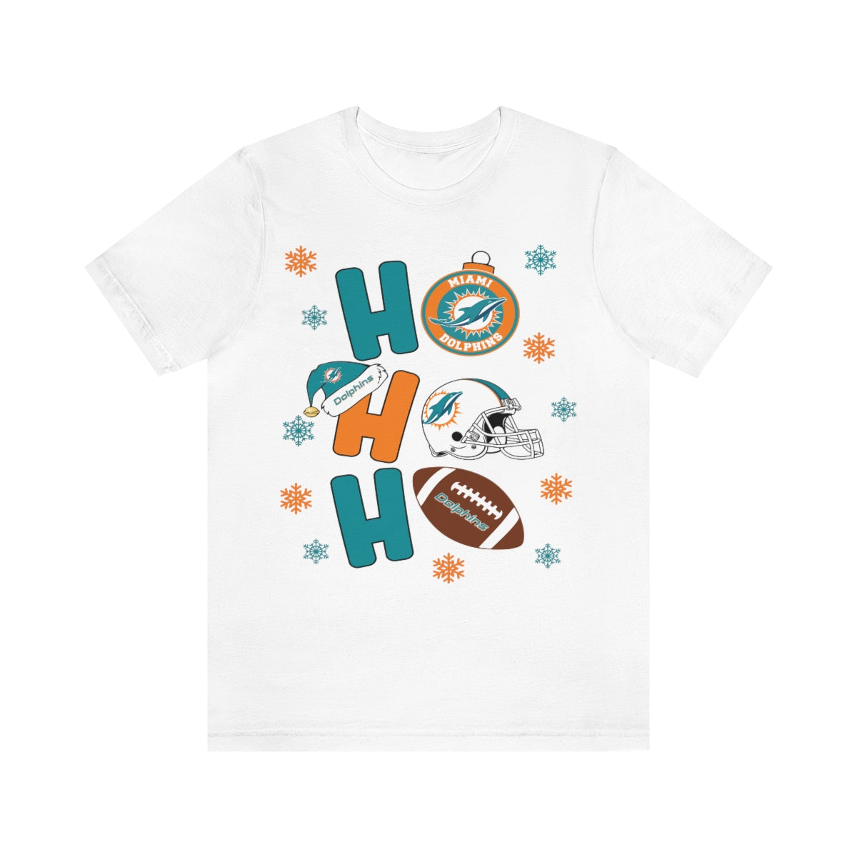 DOLPHINS HO HO HO CHRISTMAS T-SHIRT