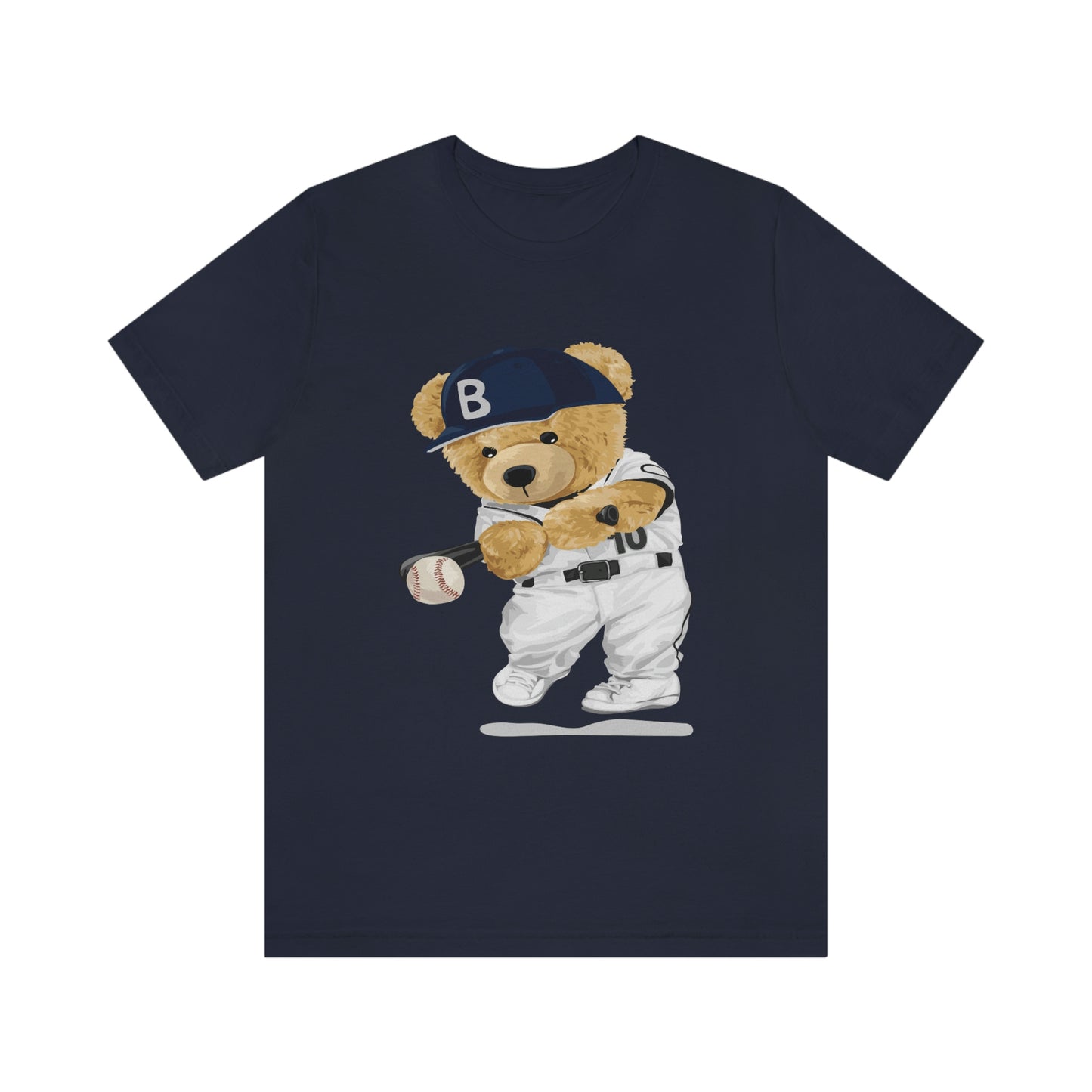 BASEBALL PLAYER TEDDY BEAR T-SHIRT