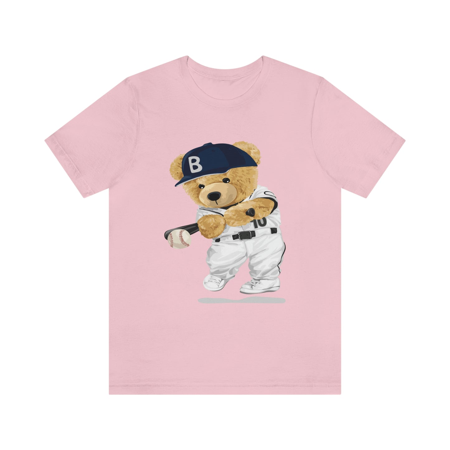 BASEBALL PLAYER TEDDY BEAR T-SHIRT