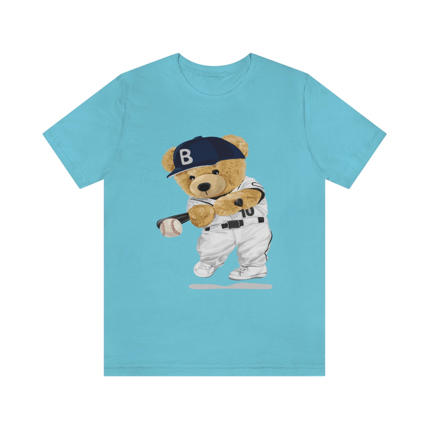 BASEBALL PLAYER TEDDY BEAR T-SHIRT
