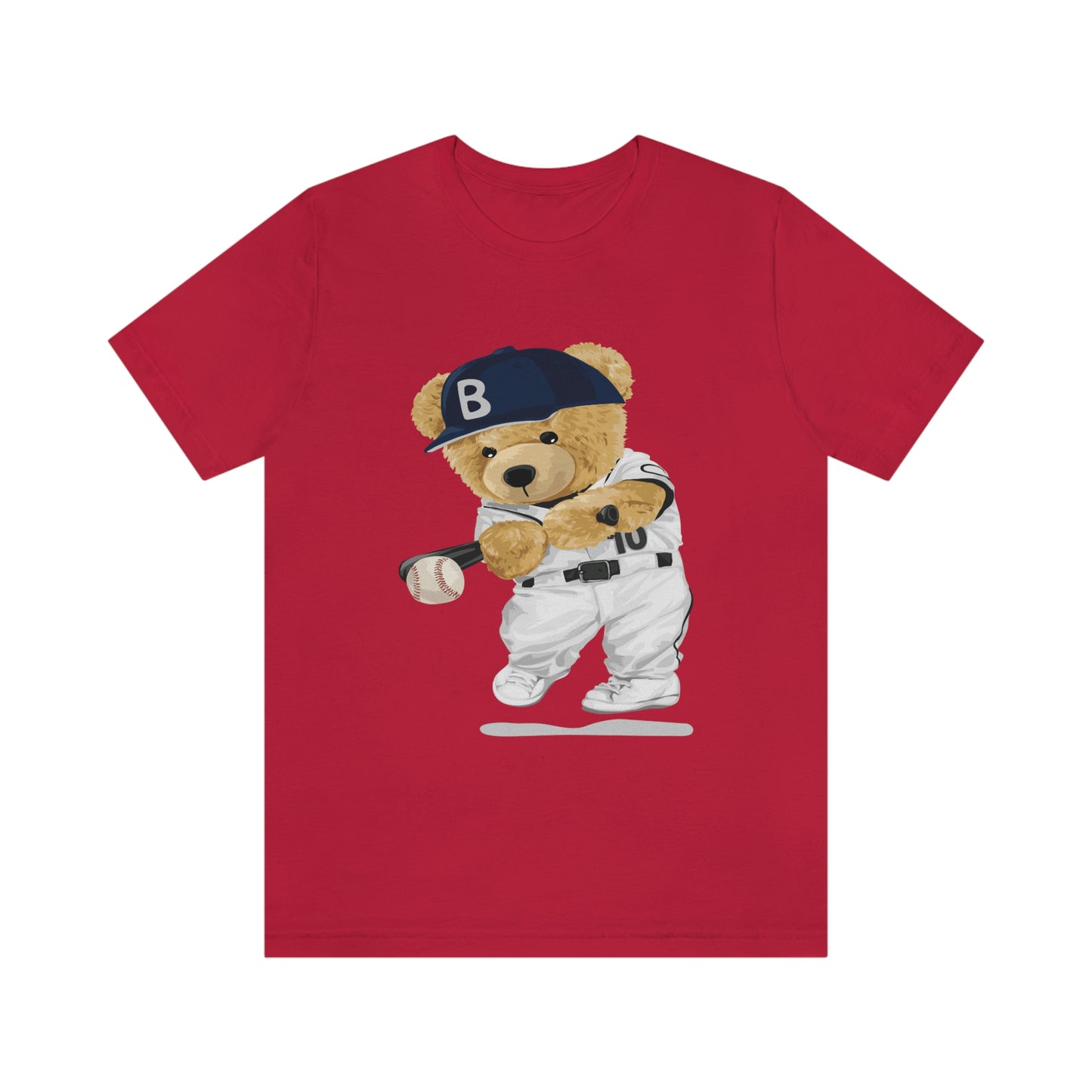 BASEBALL PLAYER TEDDY BEAR T-SHIRT