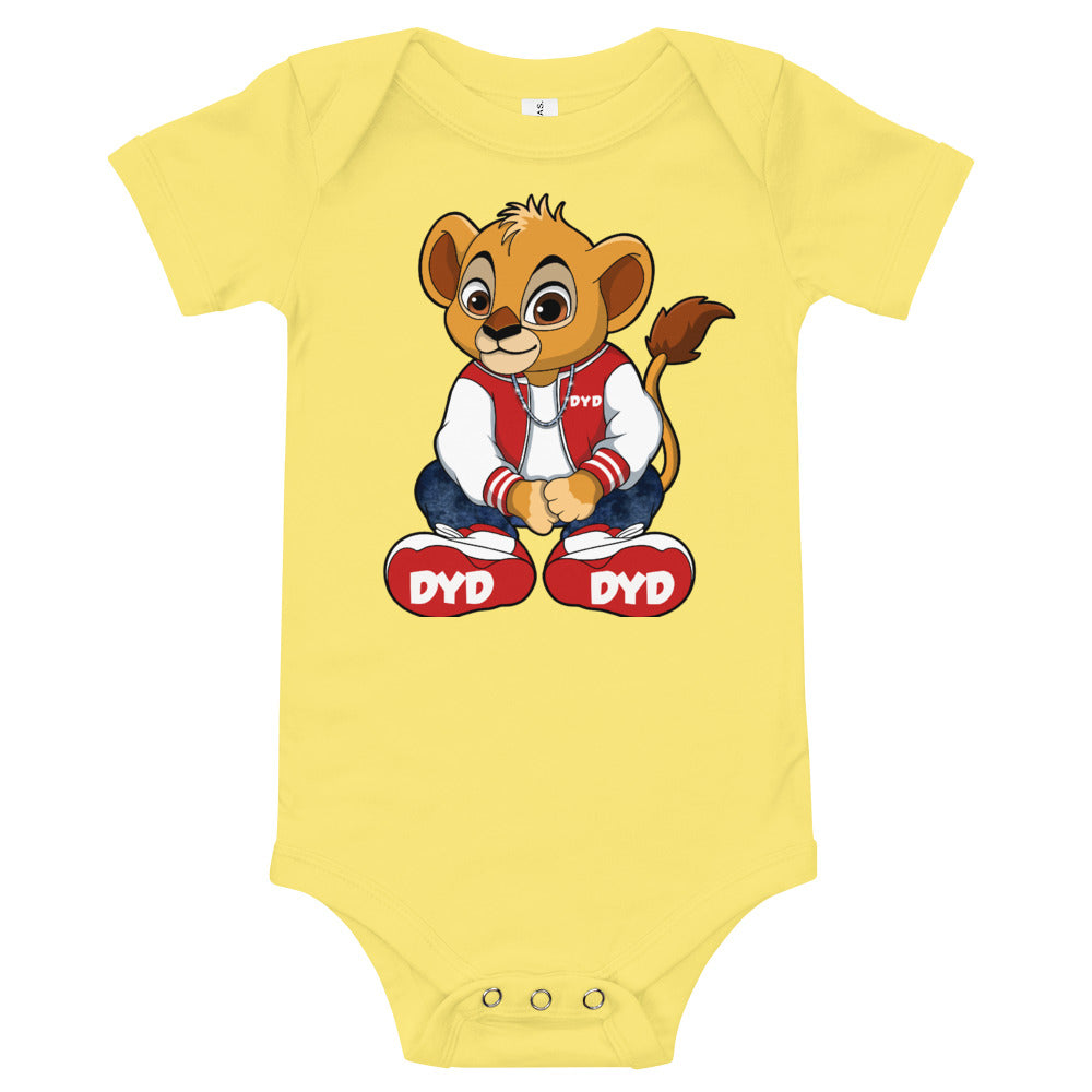 Infant Red Bear Short Sleeve Bodysuit