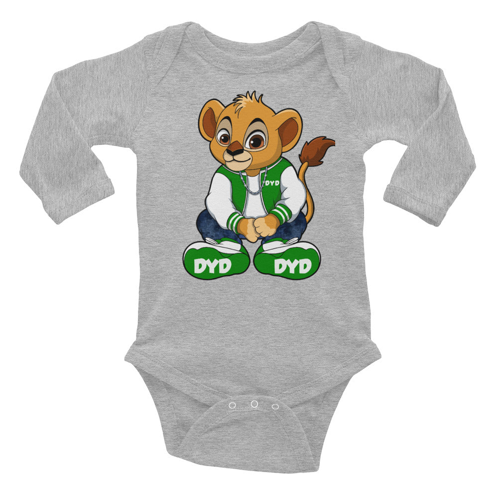 Infant Green Bear Long Sleeve Bodysuit