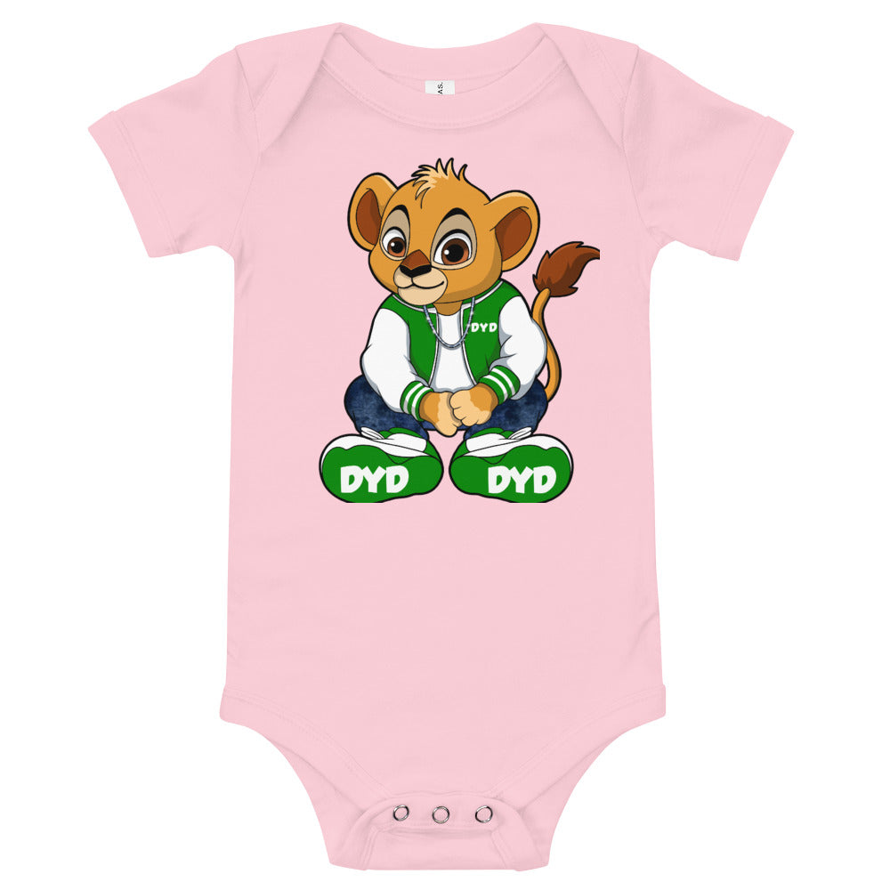 Infant Green Bear Short Sleeve Bodysuit