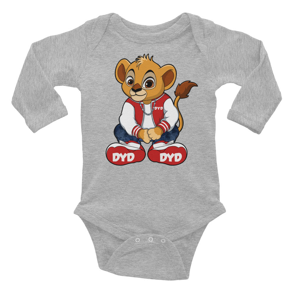 Infant Red Bear Long Sleeve Bodysuit