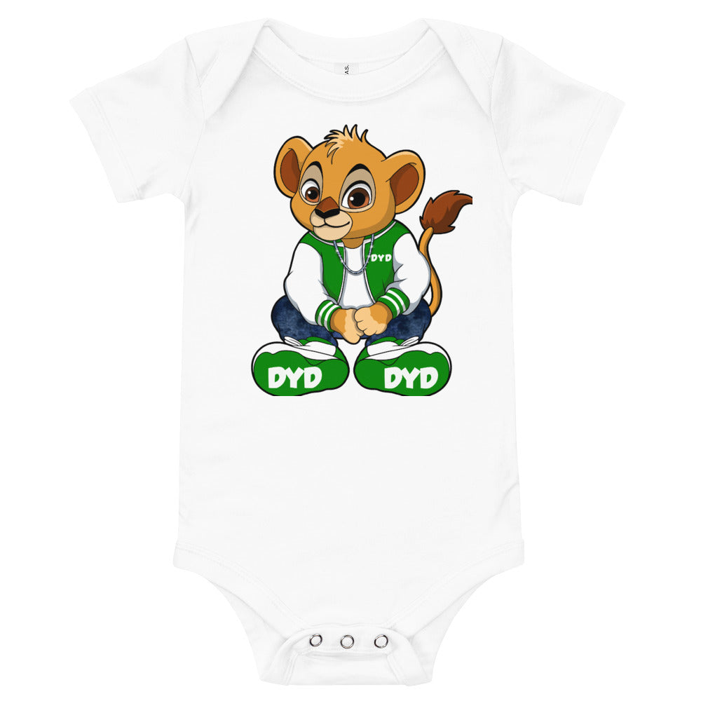 Infant Green Bear Short Sleeve Bodysuit
