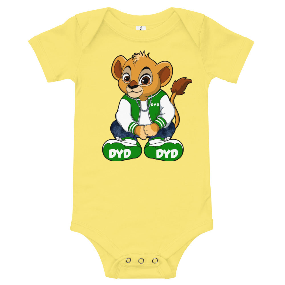 Infant Green Bear Short Sleeve Bodysuit