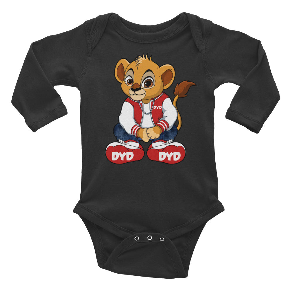 Infant Red Bear Long Sleeve Bodysuit