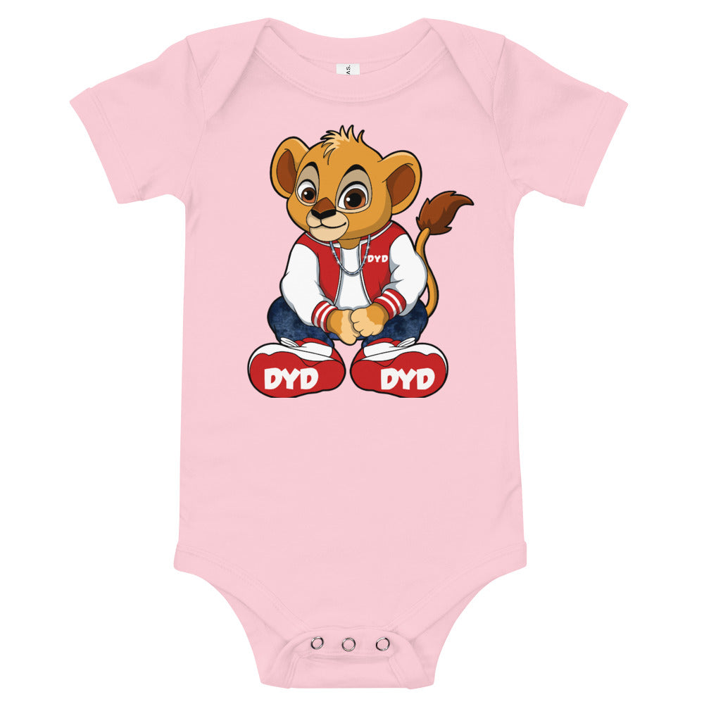 Infant Red Bear Short Sleeve Bodysuit