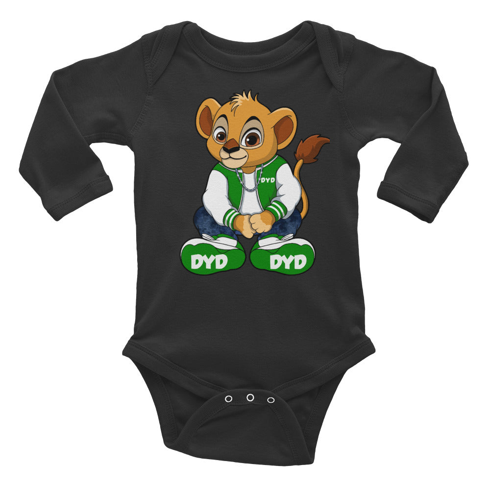 Infant Green Bear Long Sleeve Bodysuit