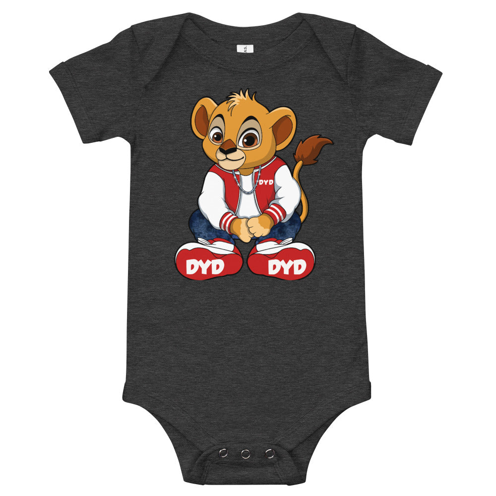 Infant Red Bear Short Sleeve Bodysuit
