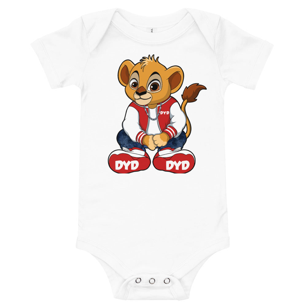 Infant Red Bear Short Sleeve Bodysuit