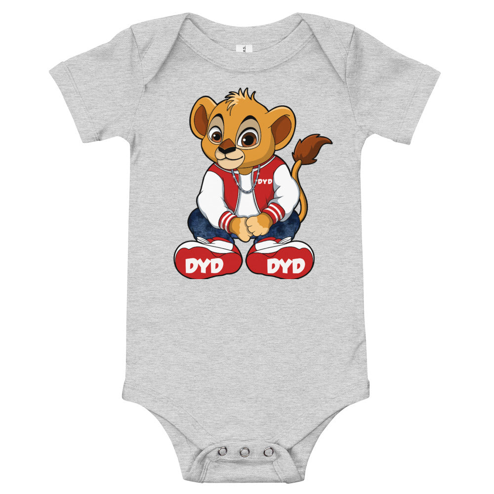 Infant Red Bear Short Sleeve Bodysuit