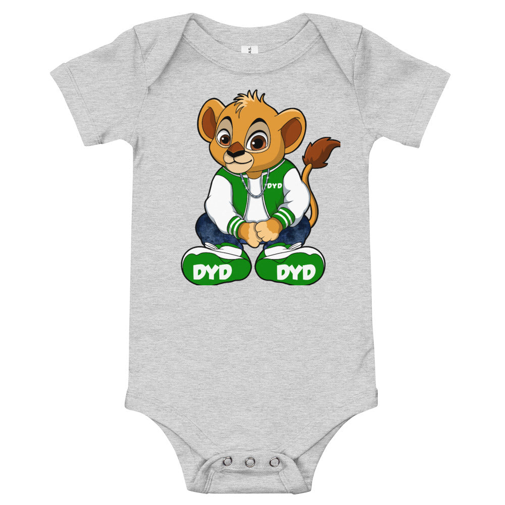 Infant Green Bear Short Sleeve Bodysuit