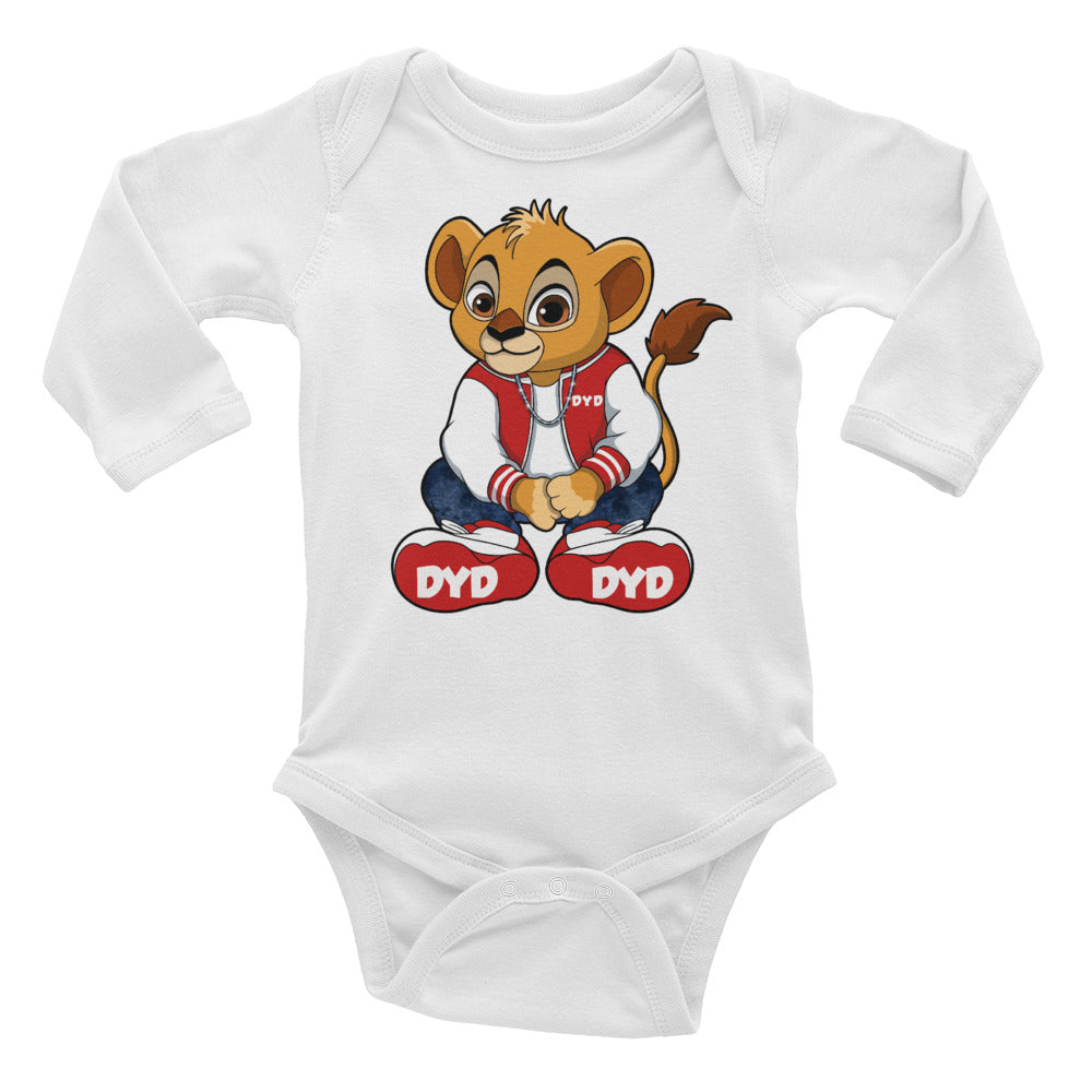 Infant Red Bear Long Sleeve Bodysuit