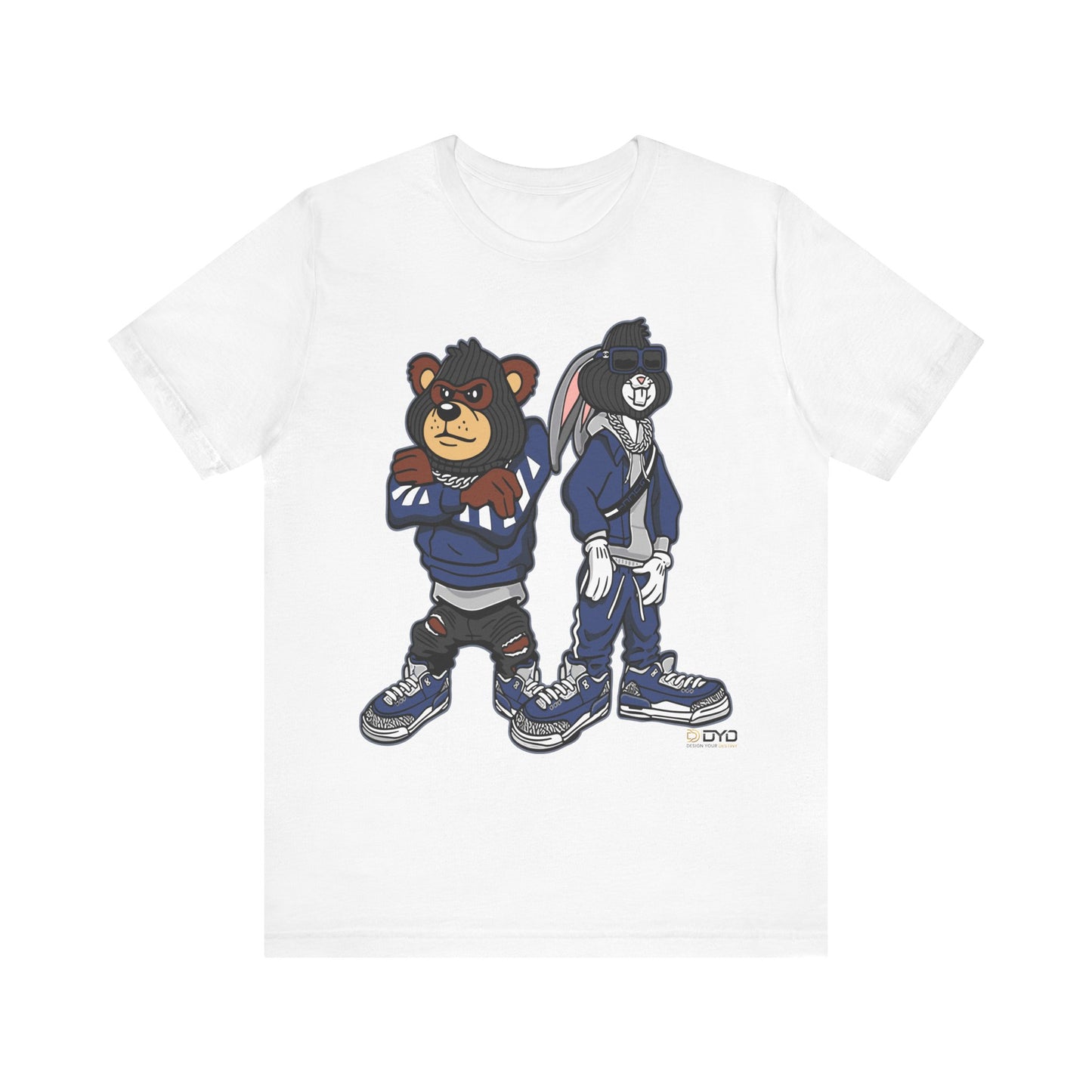 BUNNY AND BEAR IN JORDAN RETRO 13 GT T-SHIRT