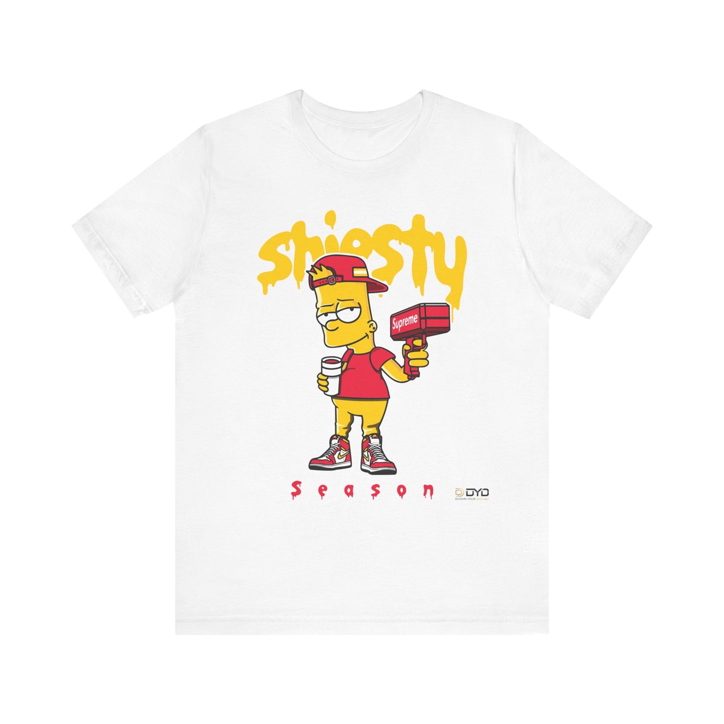 SHIESTY SEASON IN AIR JORDAN 1 RETRO OG FUSION RED T-SHIRT