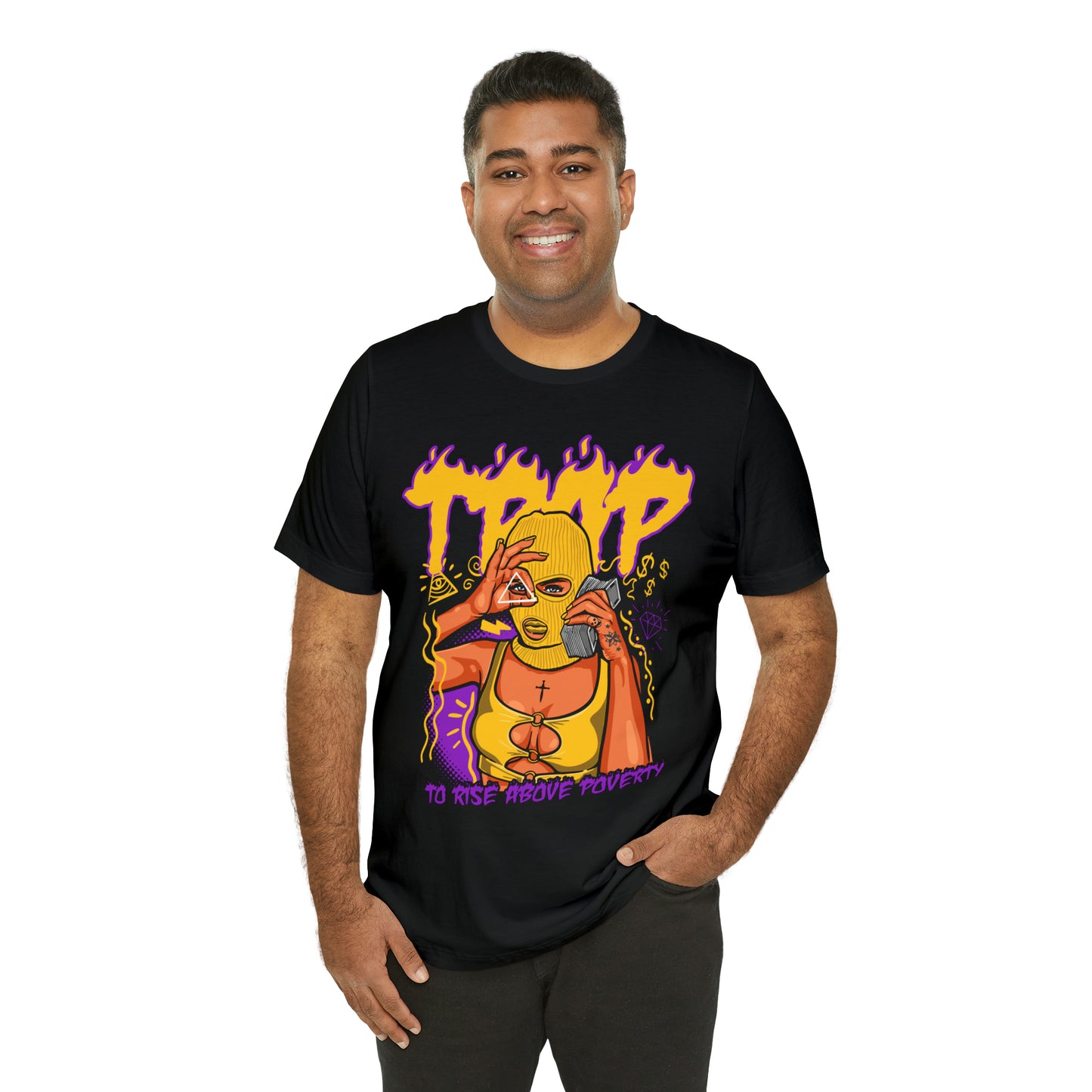 TRAP TO RISE ABOVE POVERTY T-SHIRT