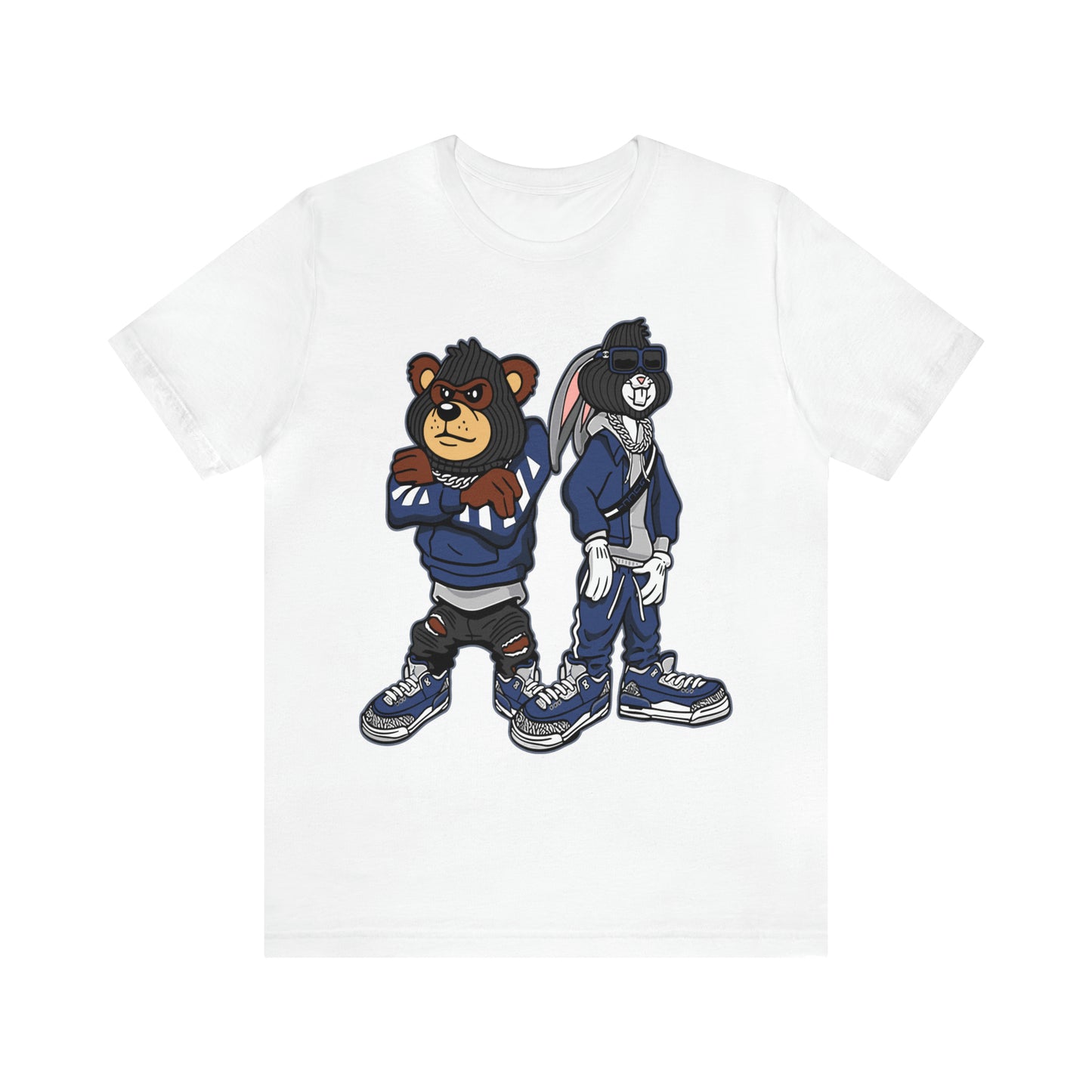 BUNNY AND BEAR IN JORDAN RETRO 13 GT T-SHIRT